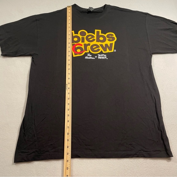 Tim Hortons Biebs Crew T Shirt Size XL by Justin Bieber - Picture 9 of 9